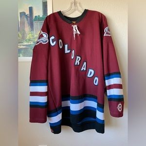 vintage 90s Colorado Avalanche hockey jersey, size XL